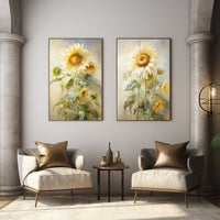 Thumbnail for White Sunflower Painting