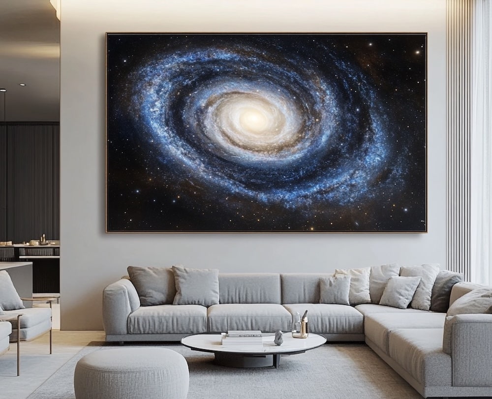 Astronomy Wall Art & Minimalist Decor: A Calm Pairing