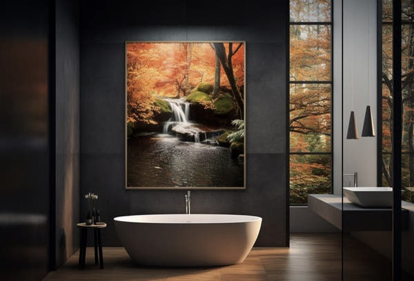 Bathroom Wall Art Ideas: Calming Nature Themes for a Spa Feel