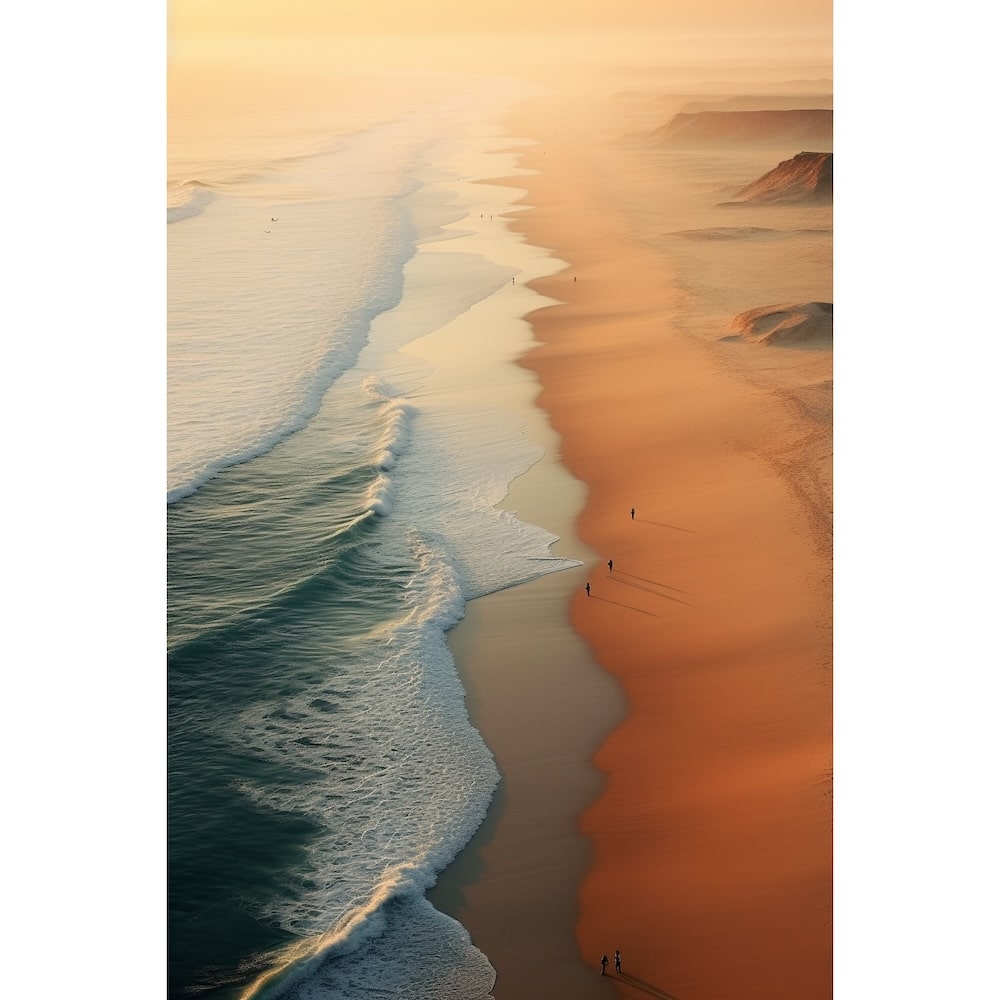 Aerial Beach Canvas