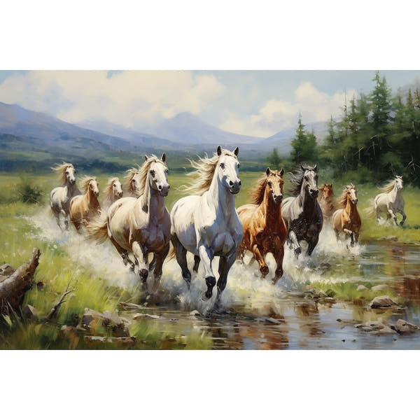 Herd of Horses Canvas