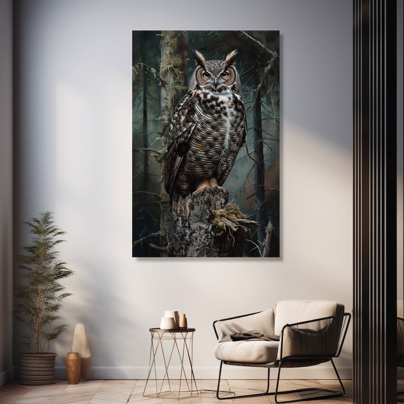 Painting of an Owl