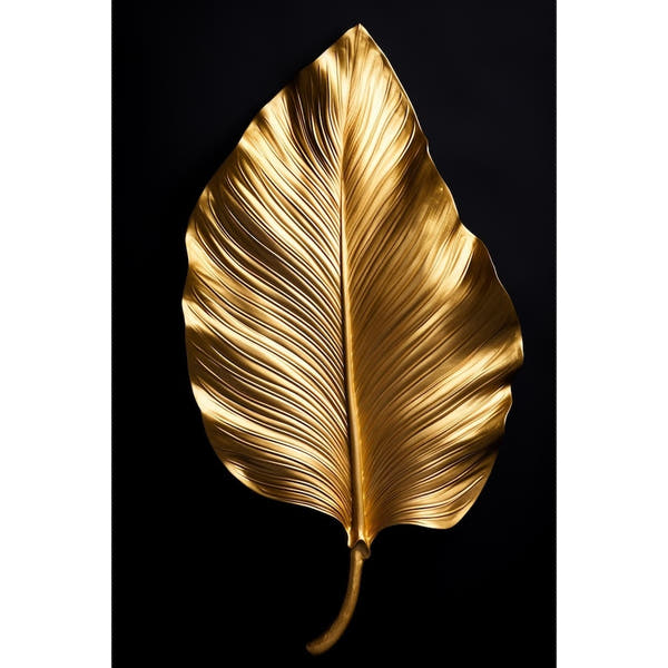 Gold Leaf Acrylic Abstract Canvas
