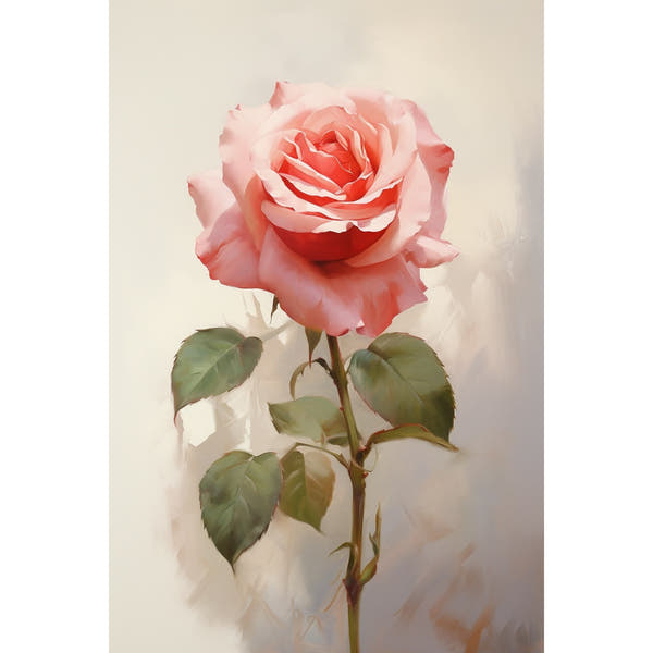 Rose Flower Acrylic Canvas