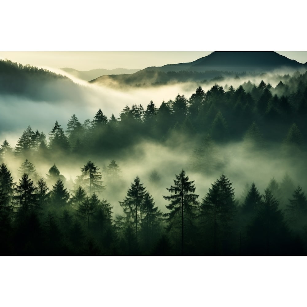 Foggy Forest Canvas
