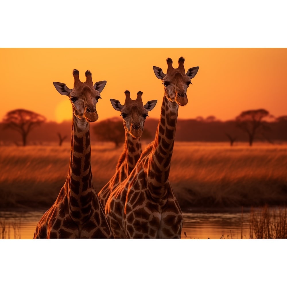 Giraffe Print Canvas