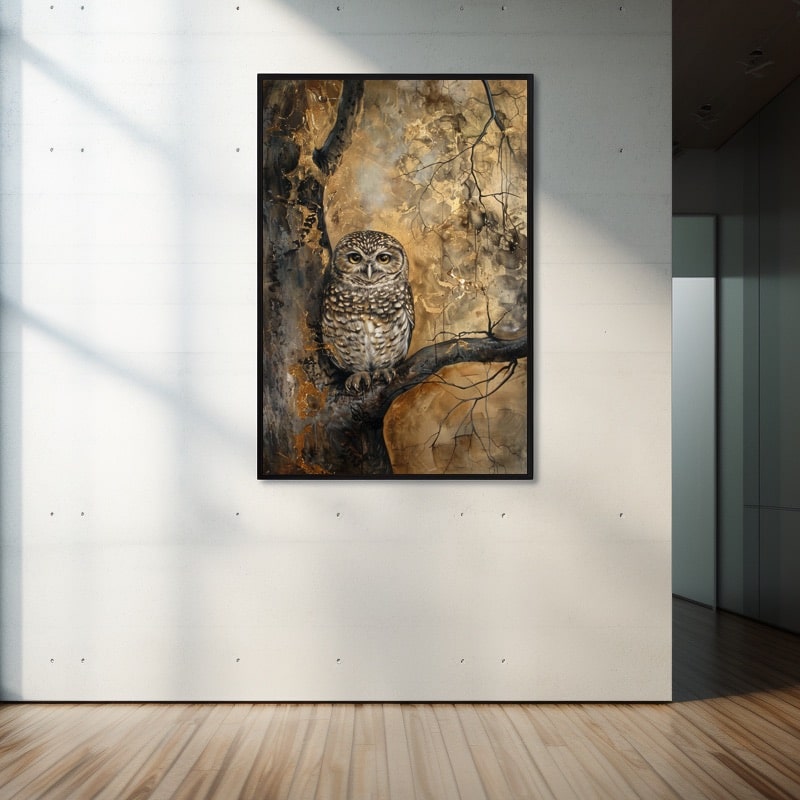 Owl Art Painting