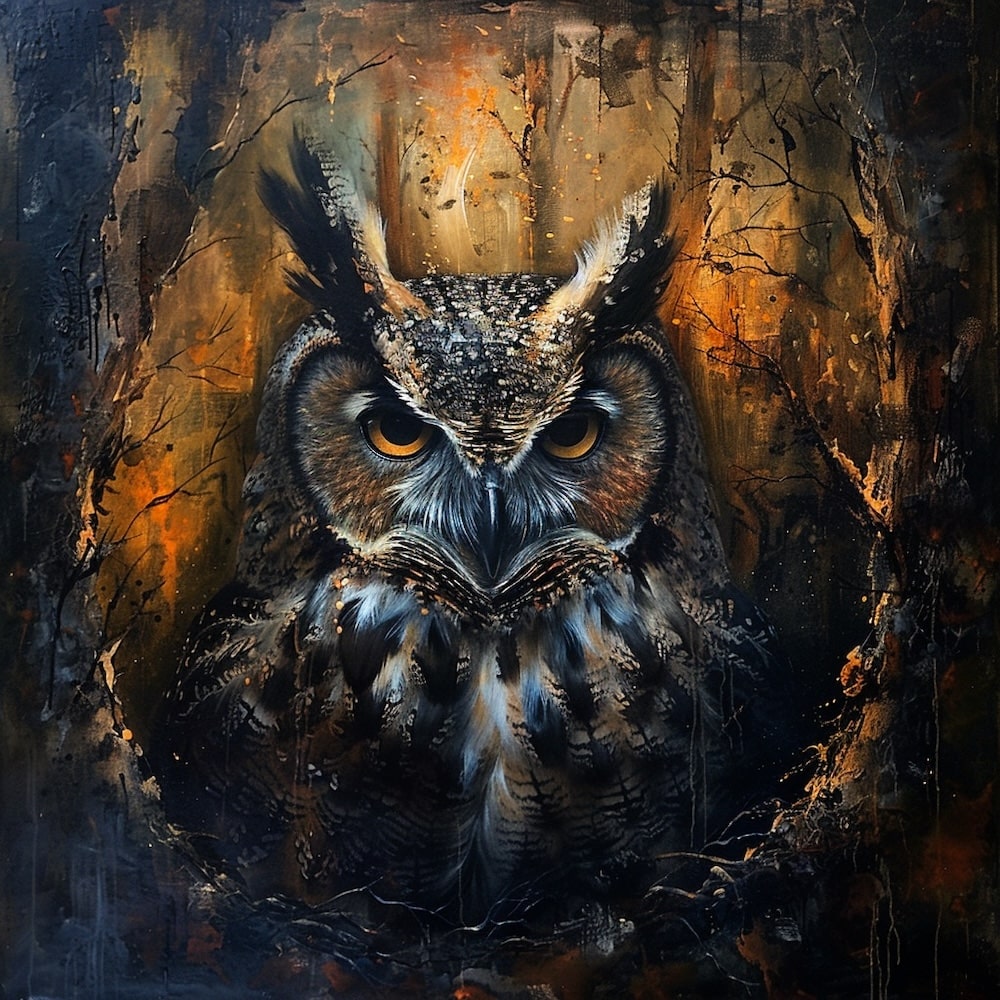 Owl Acrylic Canvas