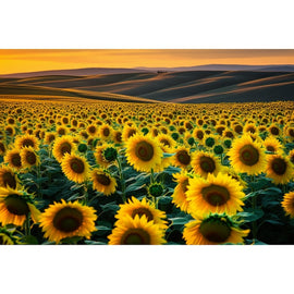 Sunflower Field painting