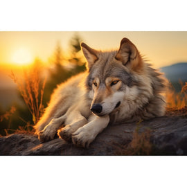 Wolf Painting Print
