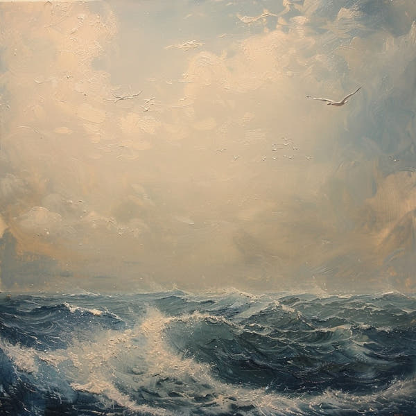 Canvas of Waves in a Sea