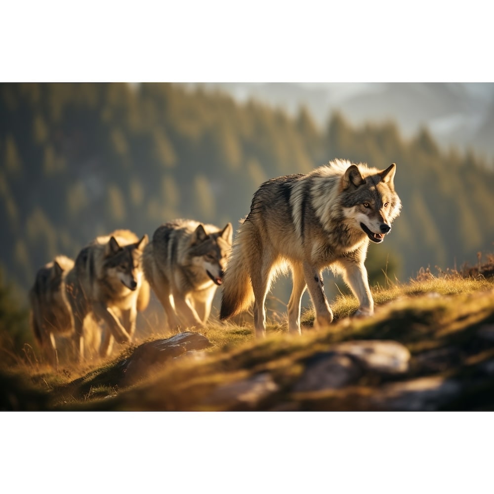 Wolf Pack Painting