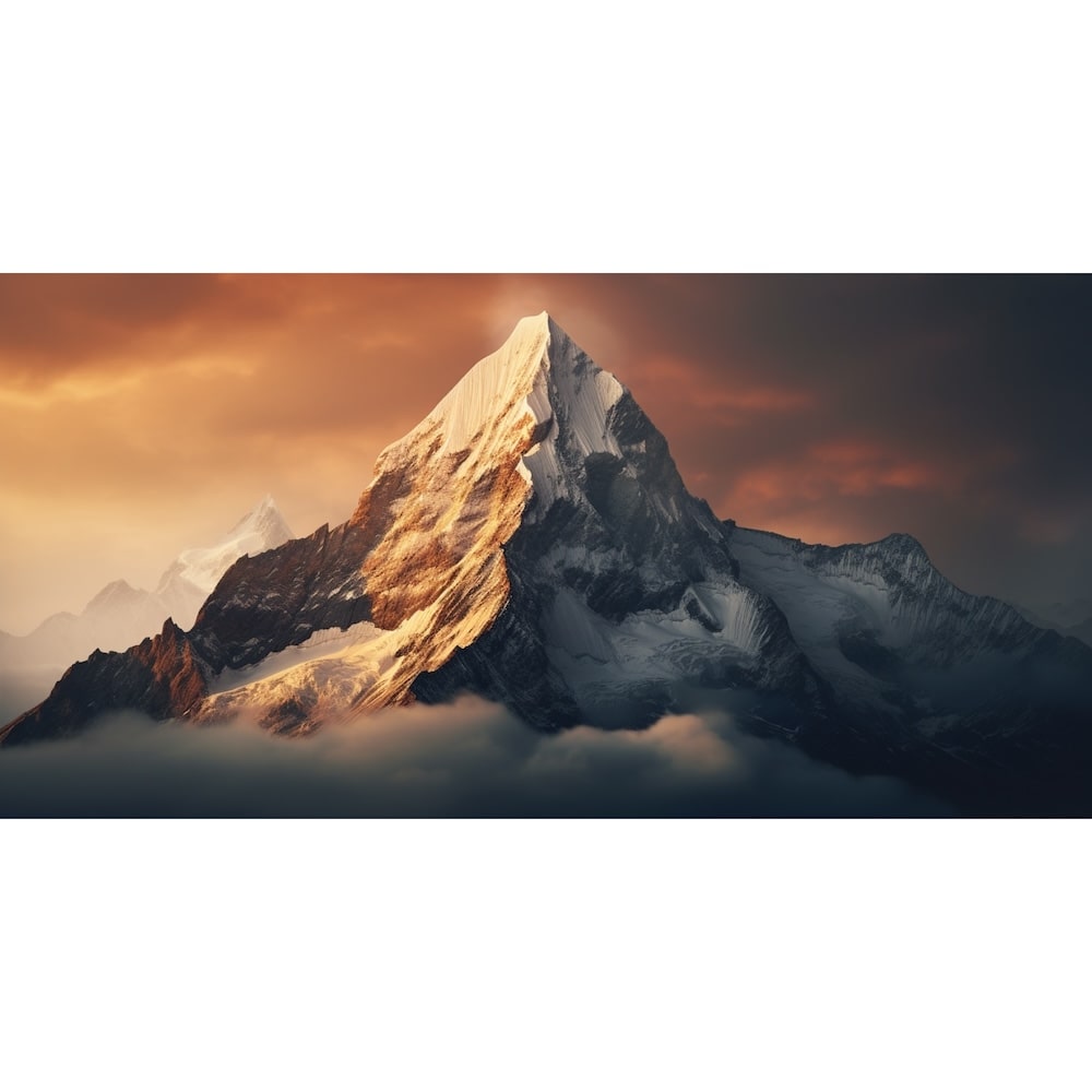 Snow Capped Mountain Canvas