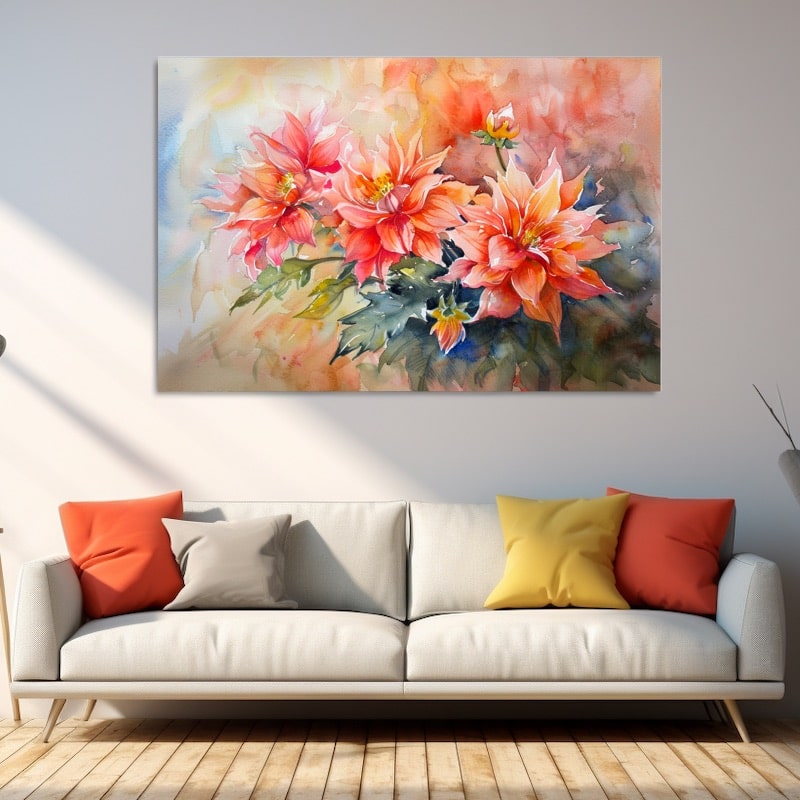 Contemporary Abstract Flower Painting