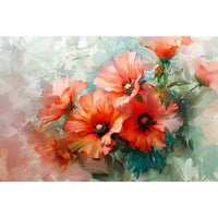 Thumbnail for Red Flower Abstract Canvas