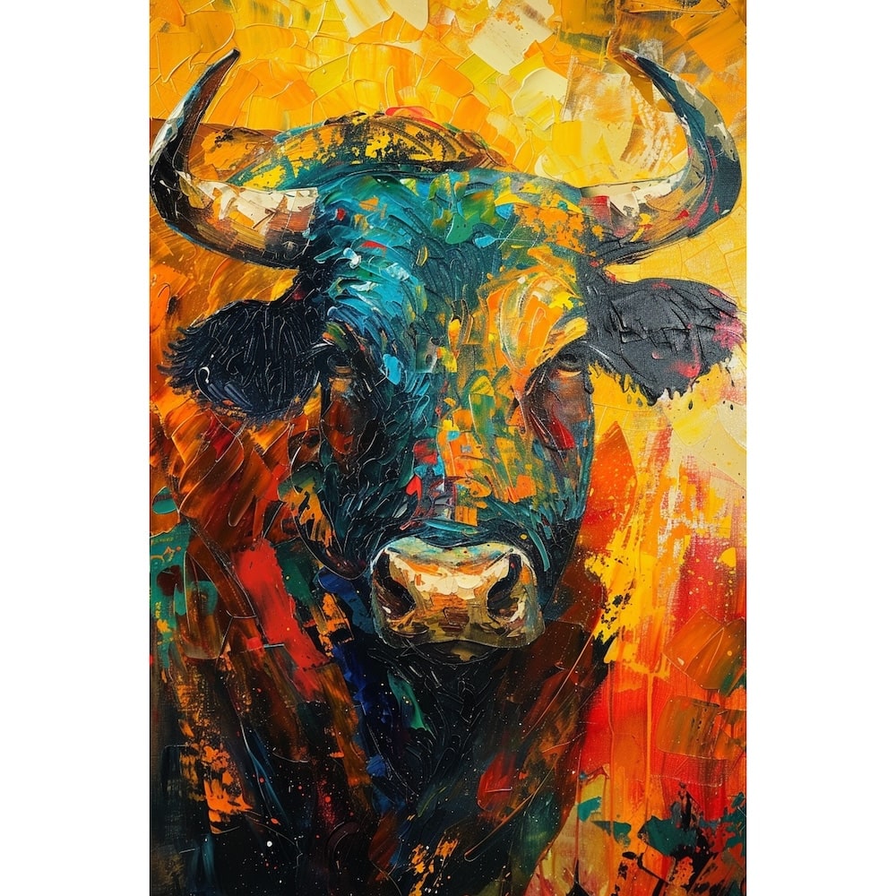 Bull Art Canvas