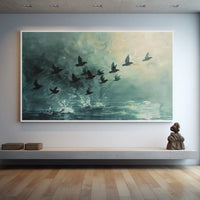 Thumbnail for Bird Abstract Acrylic Painting