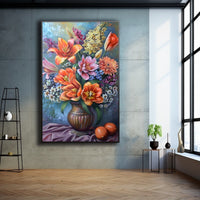 Thumbnail for Flowers in Vase Oil Painting