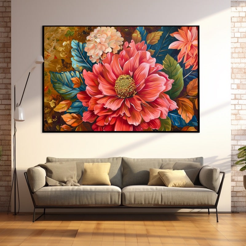 Modern Acrylic Flower Painting