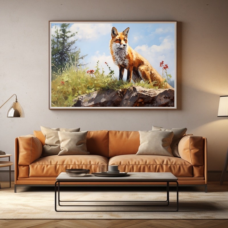 Fox Acrylic Painting
