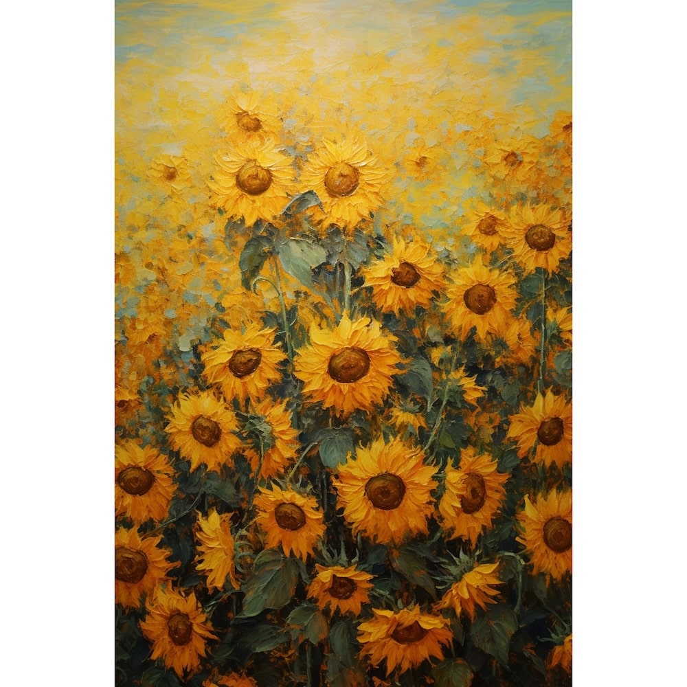 Acrylic canvas of Sunflowers