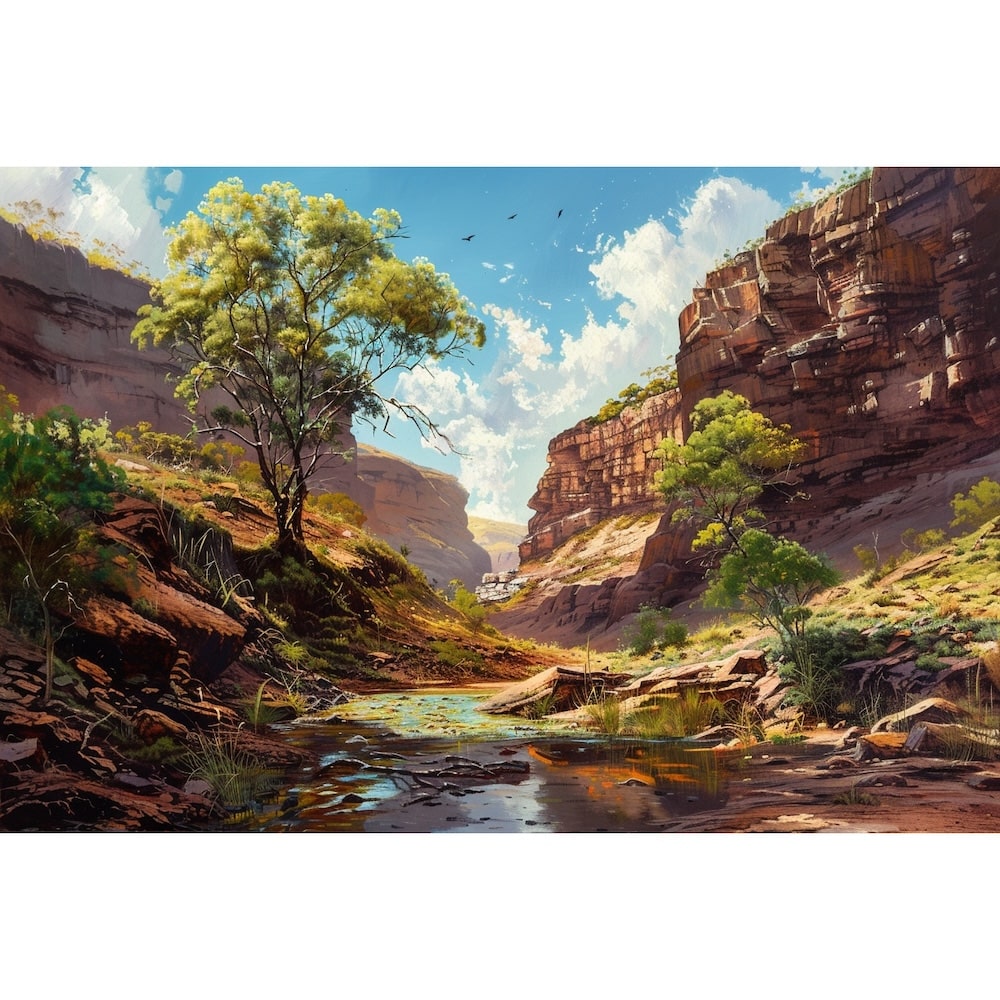 Modern Landscape Oil Canvas