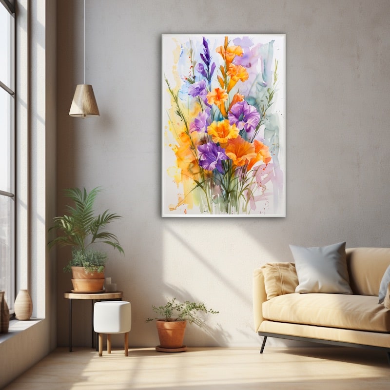 Flower Bouquet Watercolor Painting