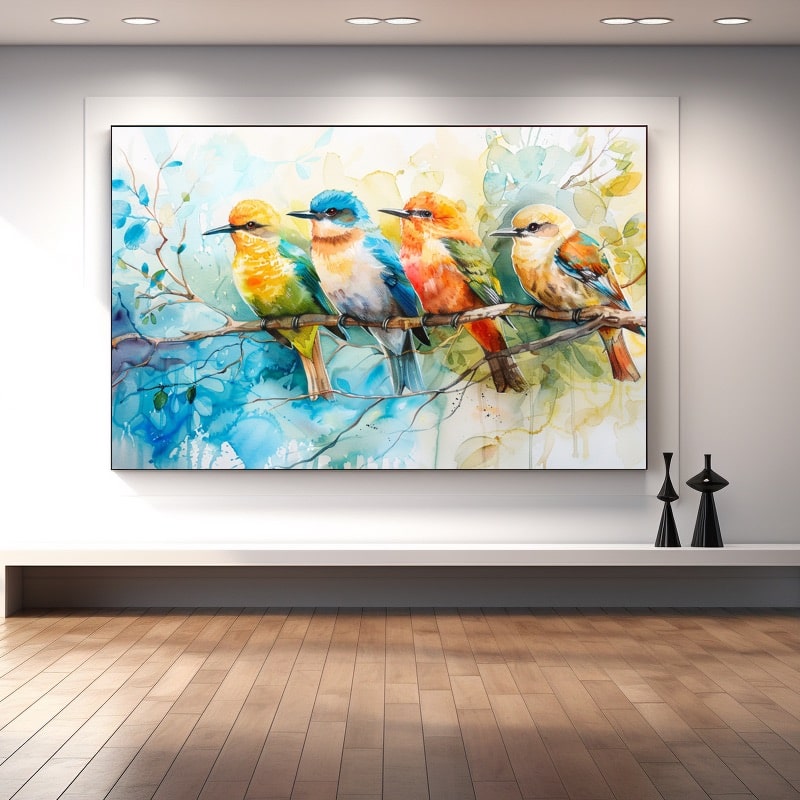 Birds Watercolor Painting