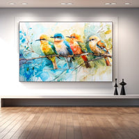 Thumbnail for Birds Watercolor Painting