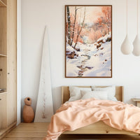 Thumbnail for Watercolor Painting Snow Landscape