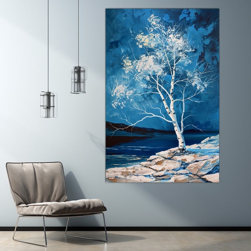 White Tree Painting