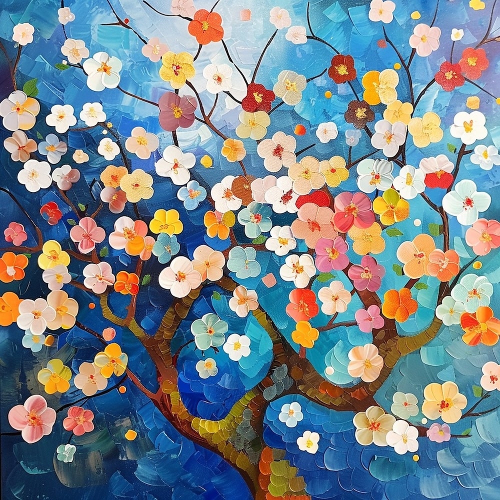 Canvas of a Blossom Tree