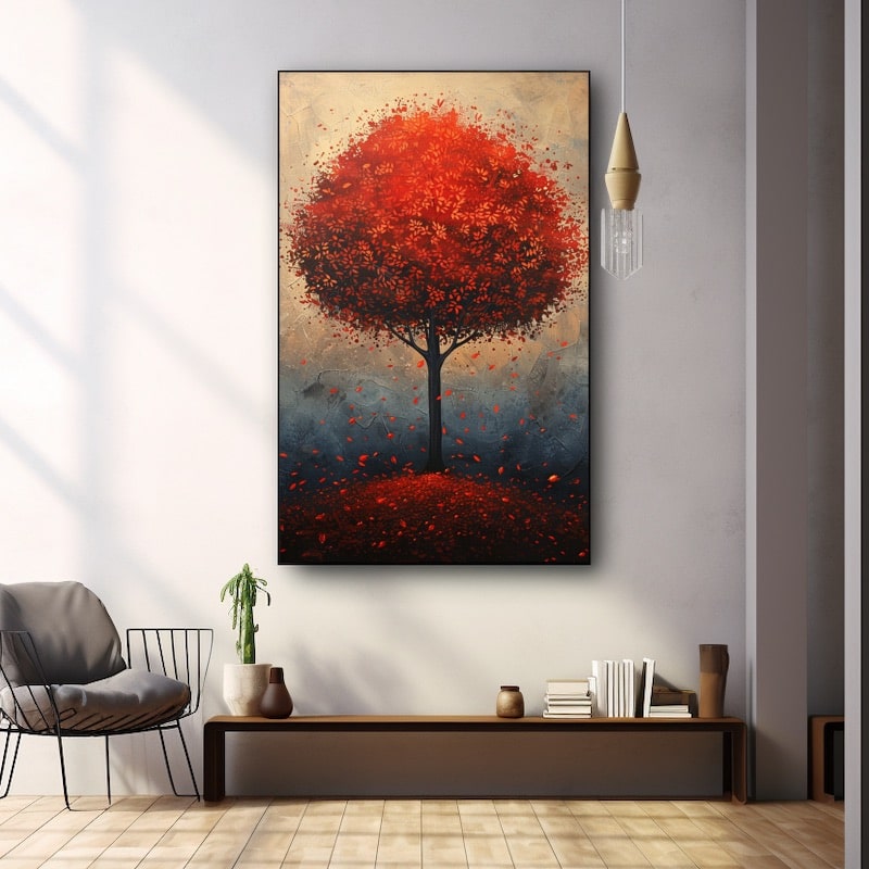 Red Tree Painting