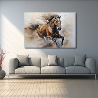 Thumbnail for Horse Abstract Painting on Canvas