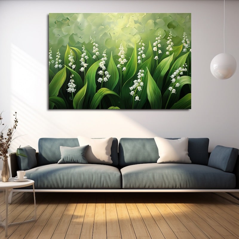 Lily of the Valley Acrylic Painting