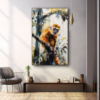 Thumbnail for Monkey Watercolour Painting