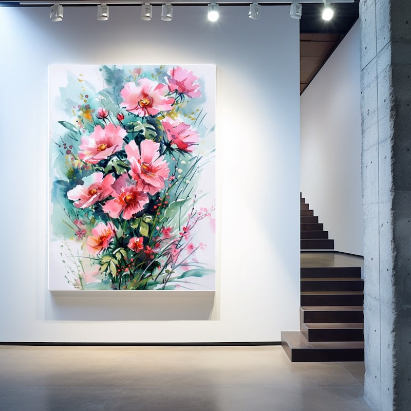Flower Bouquet Abstract Painting