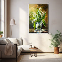 Thumbnail for Lily of the Valley Oil Painting