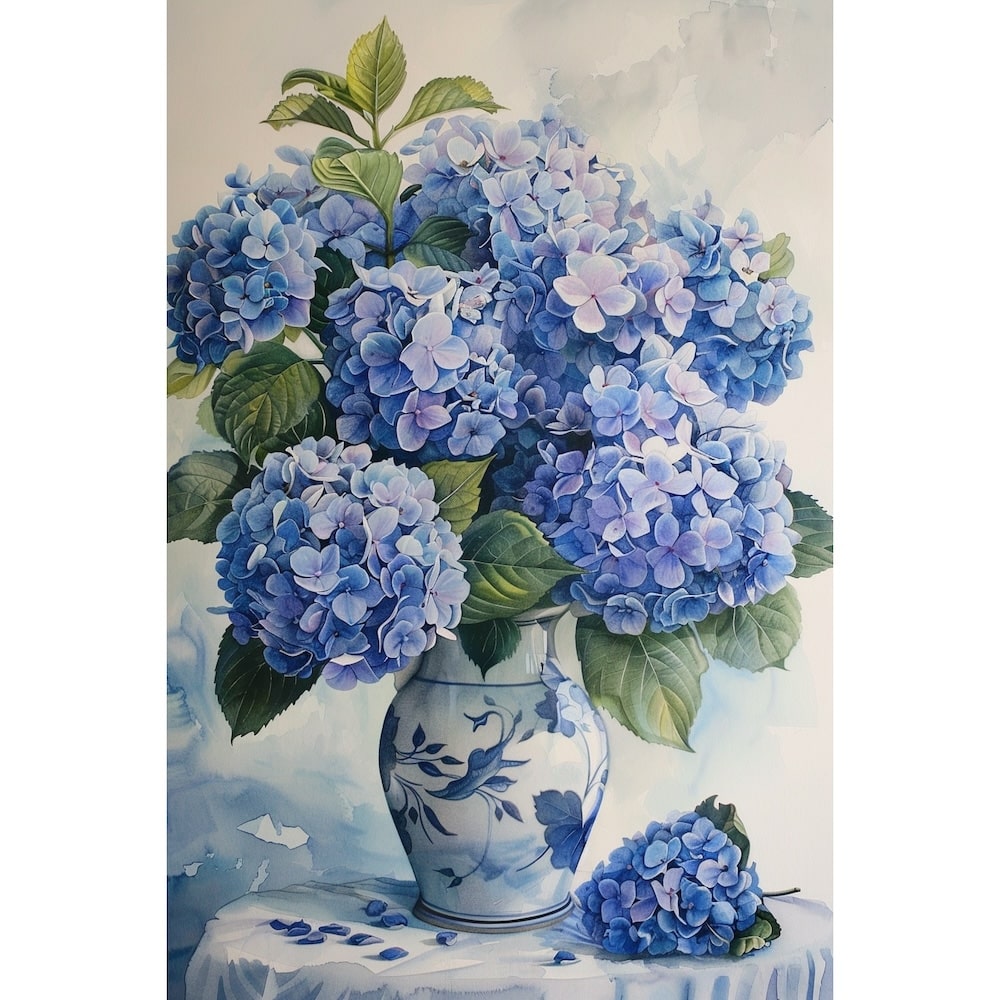 Hydrangea Oil Canvas