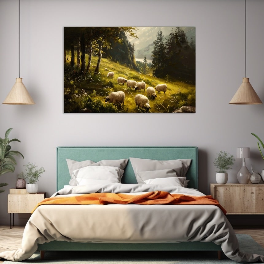 Sheep Oil Painting
