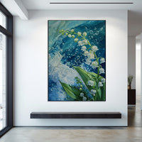 Thumbnail for Blue Flower Oil Painting