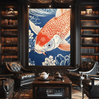 Thumbnail for Koi Fish Japanese Painting