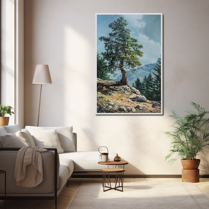 Cedar Tree Painting
