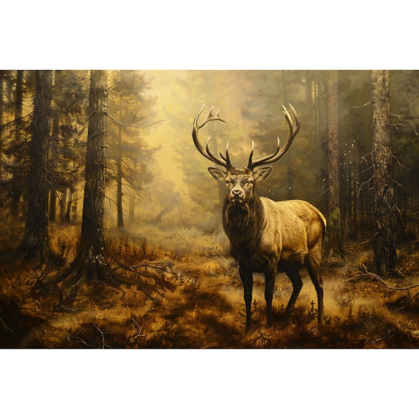 Deer in the Forest Canvas