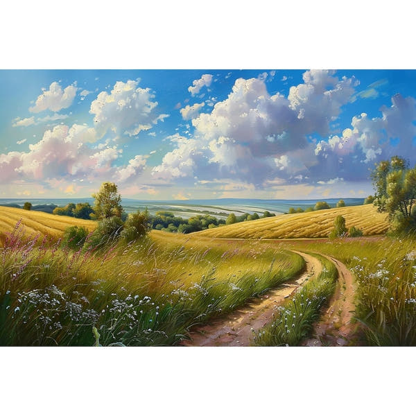 countryside path Canvas