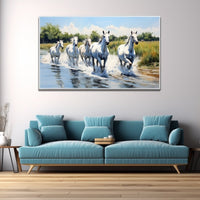 Thumbnail for Canvas Painting of Horses