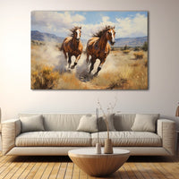 Thumbnail for Painting of Wild Horses Running