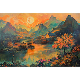 Traditional Chinese Landscape Canvas