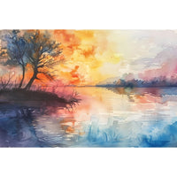 Thumbnail for Colourful Landscape Canvas