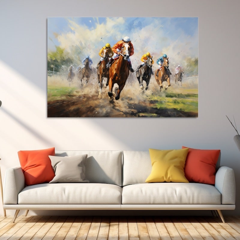 Horse Race Painting